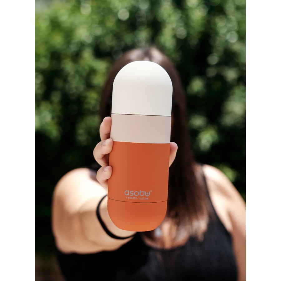 Asobu Orb - Θερμός Καφέ και Ροφημάτων 460ml Πορτοκαλί
