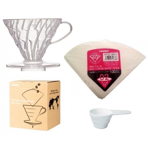 Καφετιέρα Ζεστής Εκχύλισης Hario V60 02 Clear