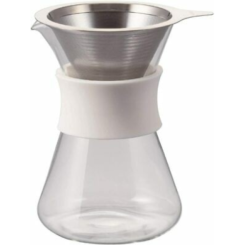 Hario Γυάλινη Καφετιέρα Κανάτα Λευκή