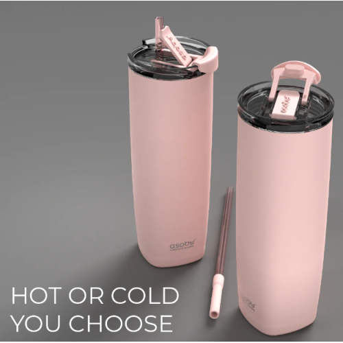 Θερμός Με Καλαμάκι 590Ml - Aqualina Pink