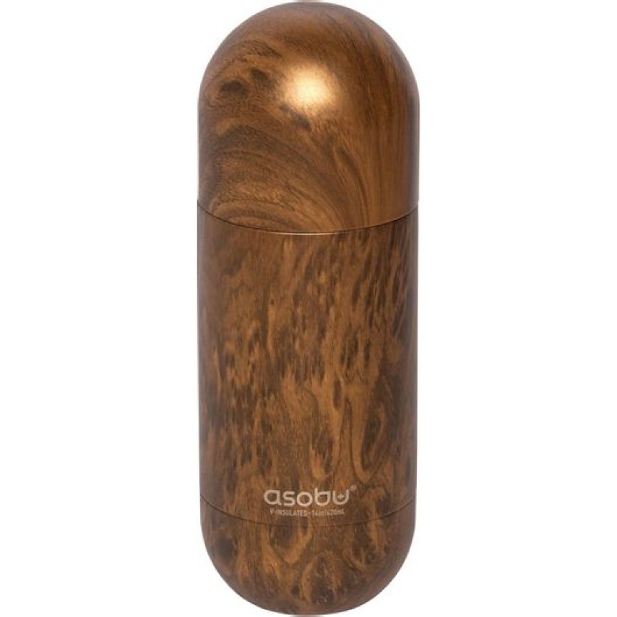 Asobu Orb - Θερμός Καφέ και Ροφημάτων Ξύλινη Όψη 420ml